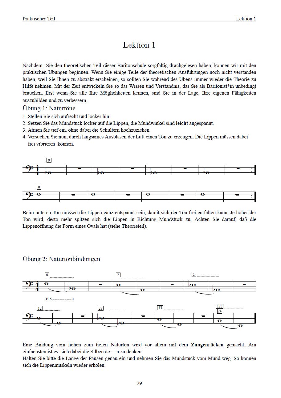 Bariton/Euphonium lernen - leicht gemacht BAND1 (C-Notation Bassschlüssel)