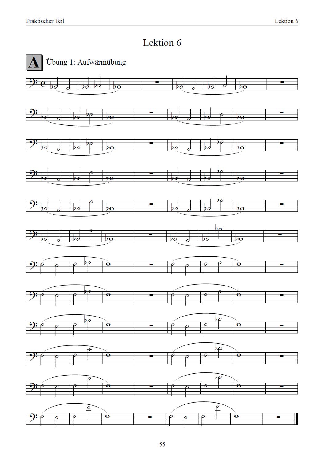 Bariton lernen - leicht gemacht BAND2 (C-Notation Bassschlüssel)