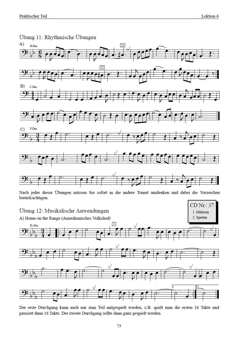Bariton/Euphonium lernen - leicht gemacht BAND1 (C-Notation Bassschlüssel)