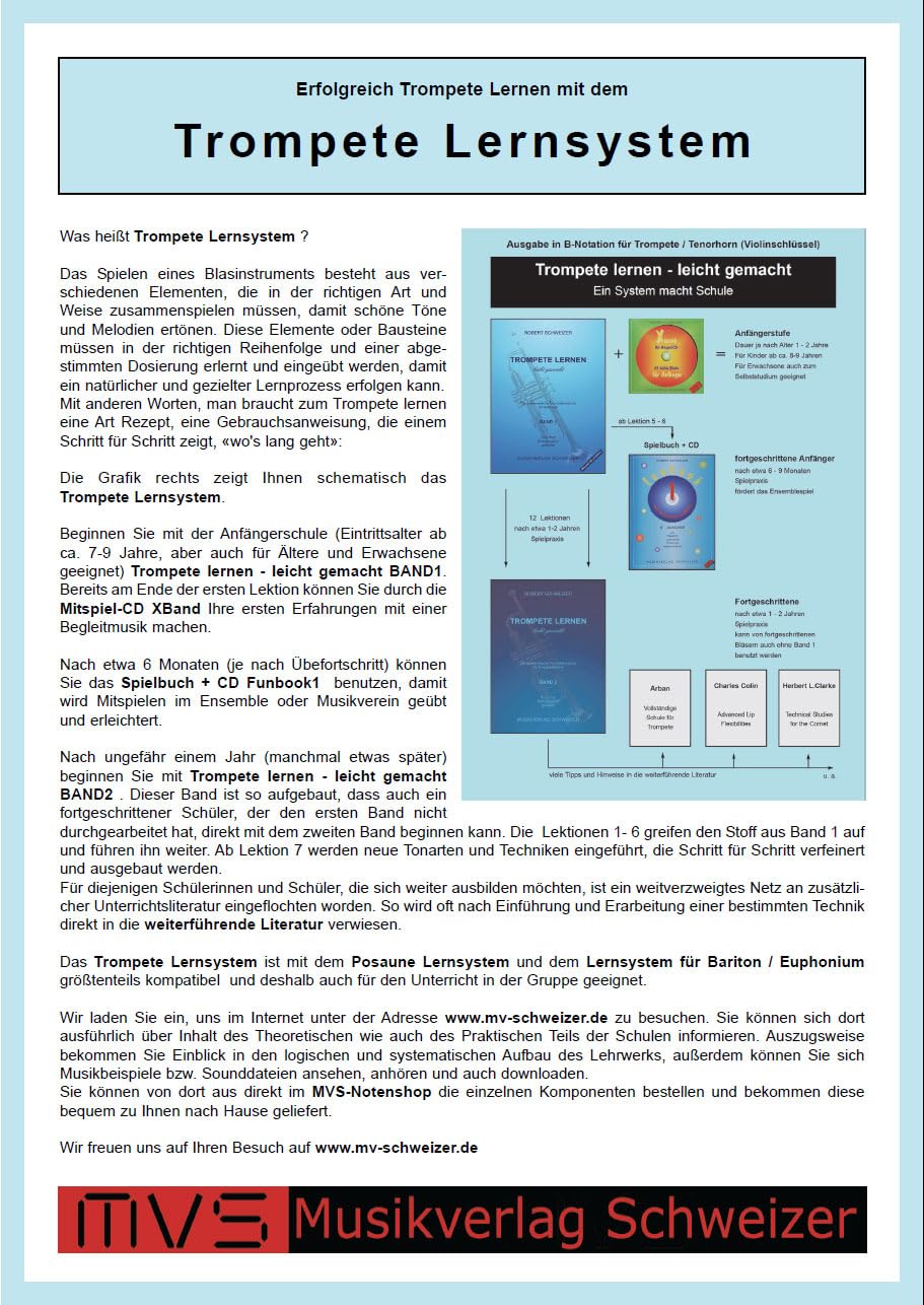 Trompete Lernsystem in B Collection