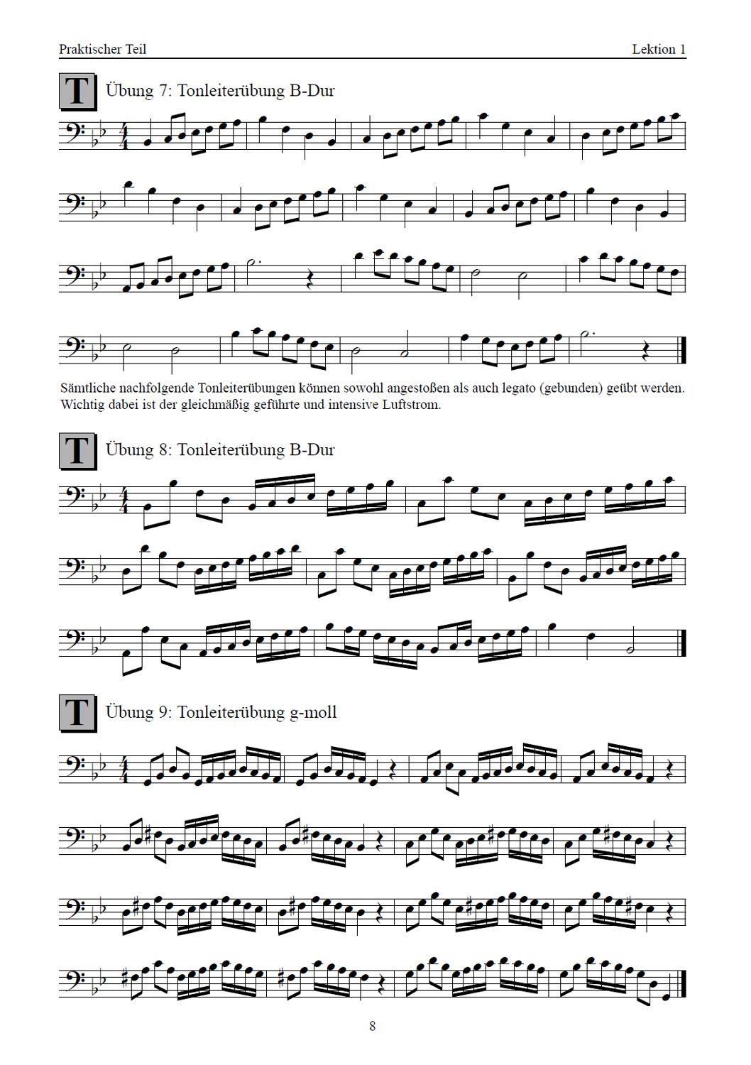 Bariton lernen - leicht gemacht BAND2 (C-Notation Bassschlüssel)